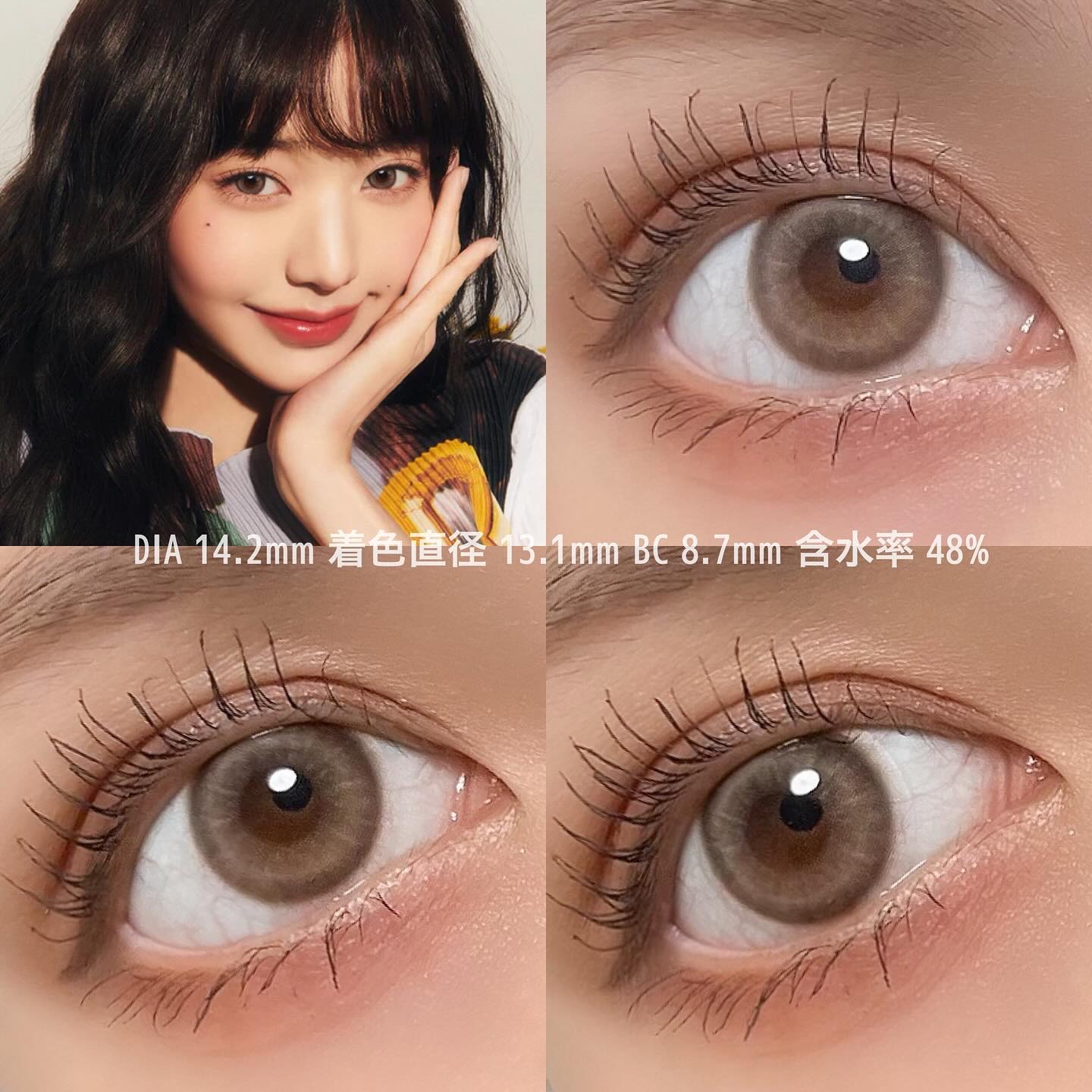 Pit-a-Pat Kristin 1month/Hapa kristin/１ヶ月（１MONTH）カラコンを使ったクチコミ（3枚目）