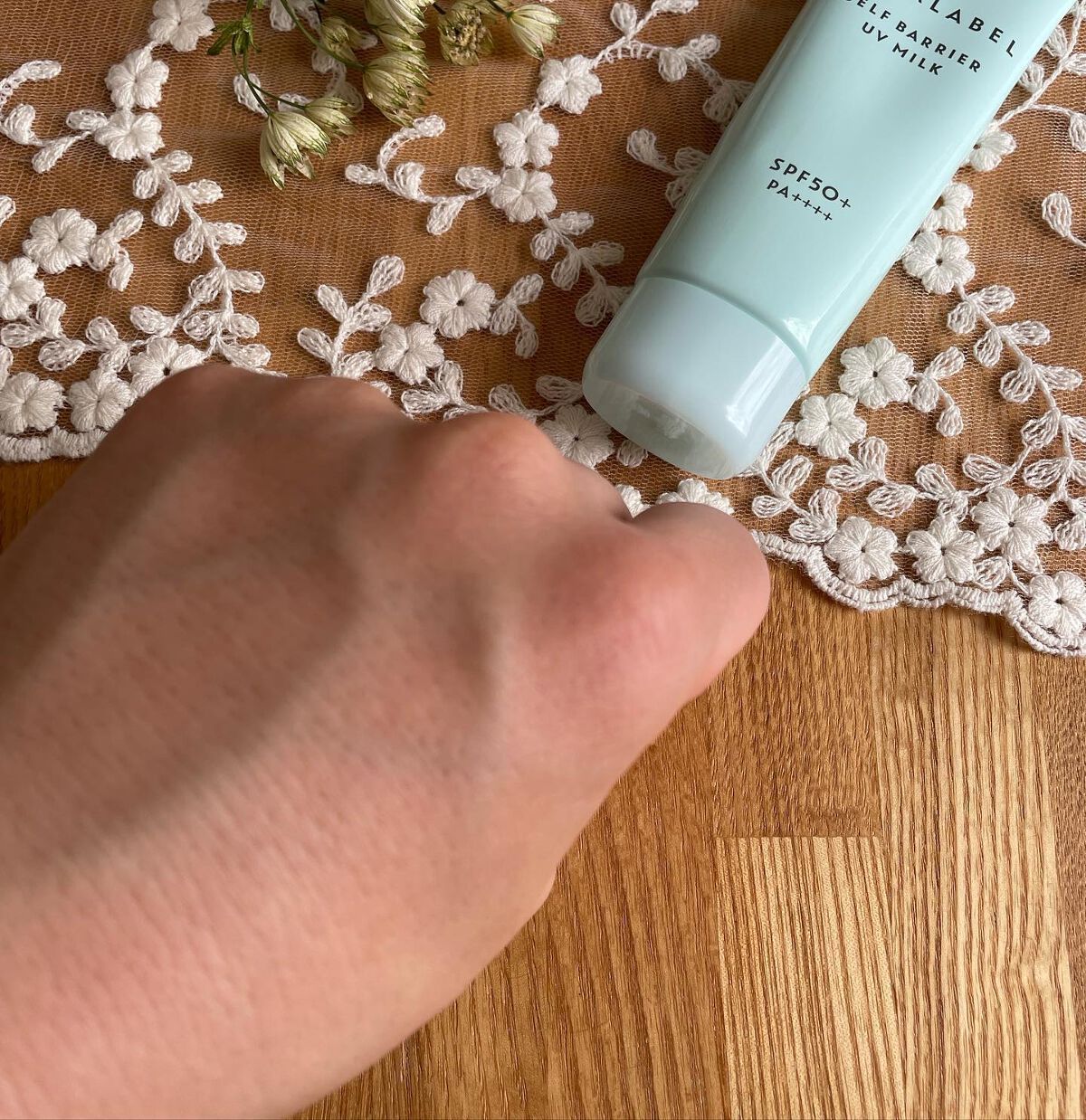 セルフバリア UV ミルク/アクアレーベル/乳液を使ったクチコミ(3枚目)