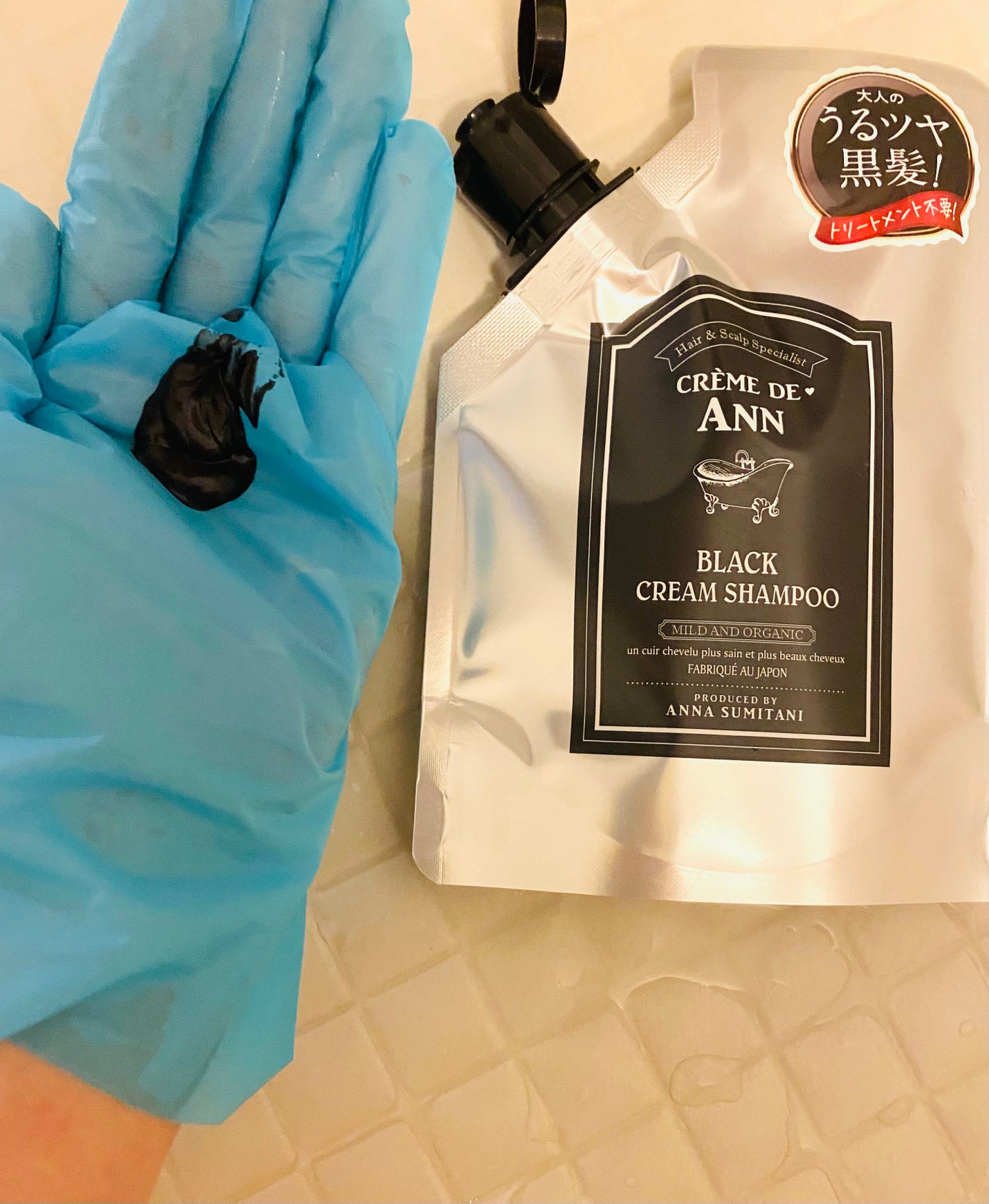 ブラッククリームシャンプー/creme de Ann/市販シャンプーを使ったクチコミ(3枚目)