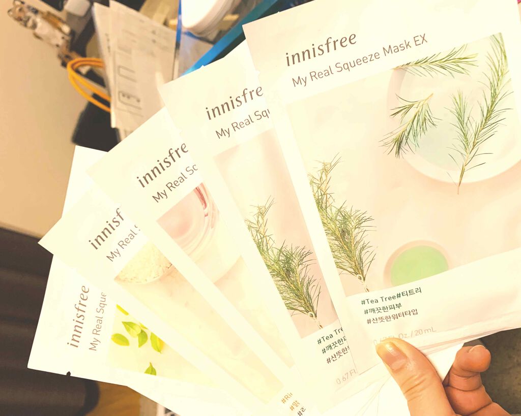マイリアル スクイーズ マスクシート/innisfree/シートマスク・パックを使ったクチコミ（1枚目）