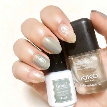 SMART FAST DRY NAIL LAQUER/KIKO/マニキュアを使ったクチコミ（2枚目）