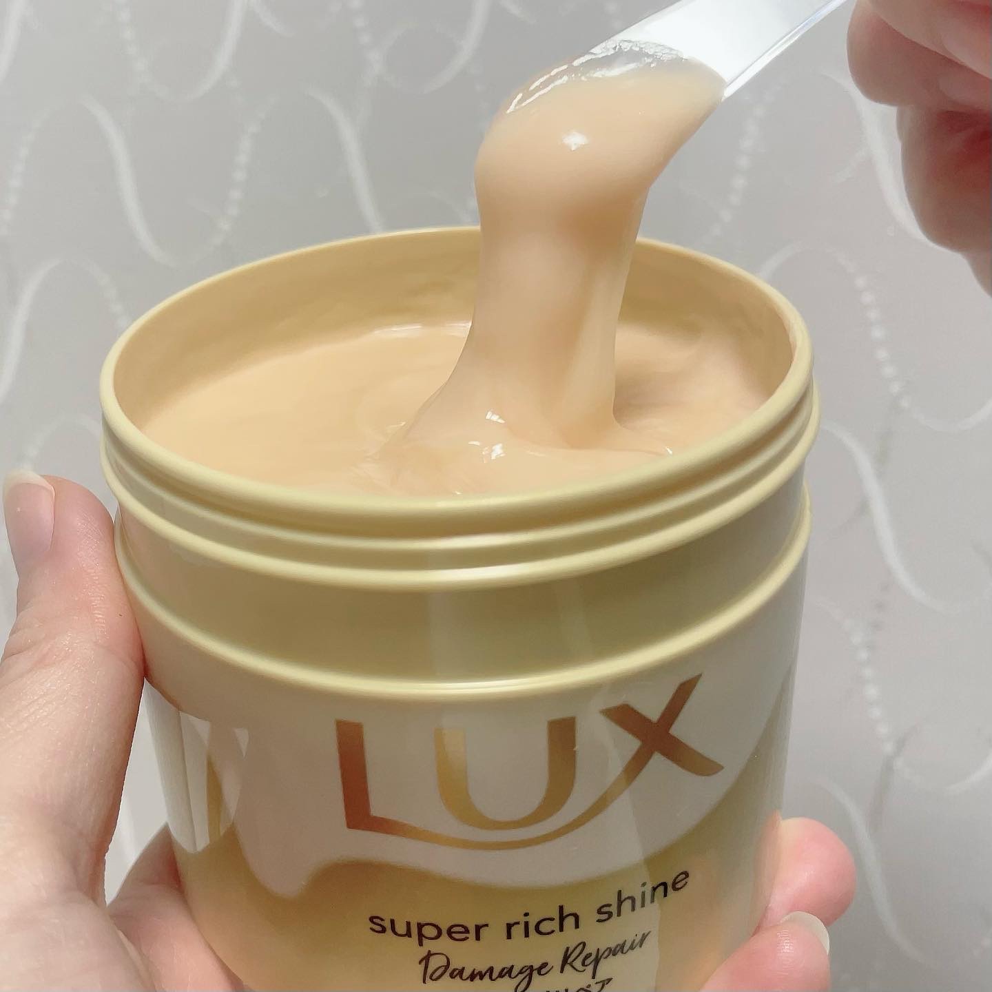 スーパーリッチシャイン ダメージリペア とろとろ補修ヘアマスク 200g/LUX/ヘアマスク・ヘアパックを使ったクチコミ（1枚目）