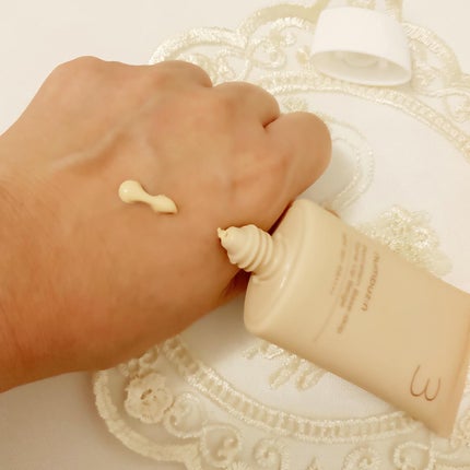 3番 ノーファンデ陶器肌トーンアップクリーム/numbuzin/化粧下地を使ったクチコミ(2枚目)