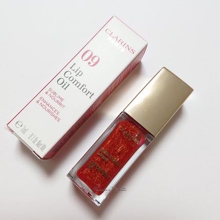 コンフォート リップオイル 09 red berry glam(限定) /CLARINS/リップグロスを使ったクチコミ(1枚目)