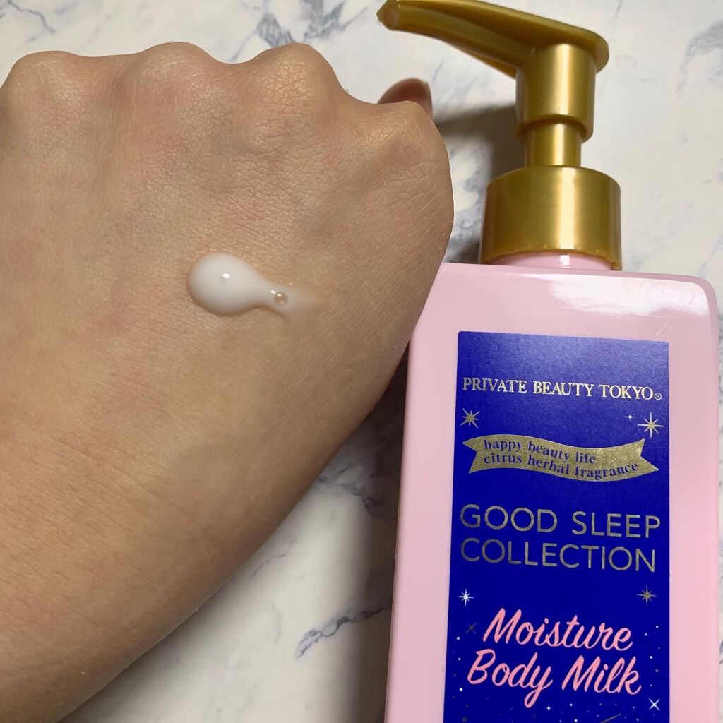 GOOD SLEEP COLLECTION モイスチャーボディミルク/PrivateBeautyTokyo(プライベートビューティトウキョウ)/ボディミルクを使ったクチコミ(3枚目)