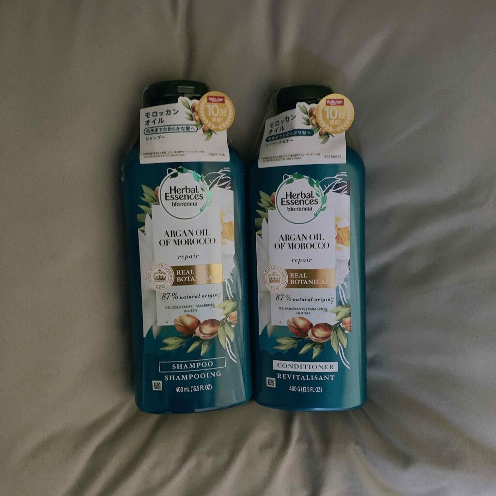 ビオリニュー モロッカンオイル シャンプー／コンディショナー/ハーバルエッセンス/市販シャンプーを使ったクチコミ（1枚目）