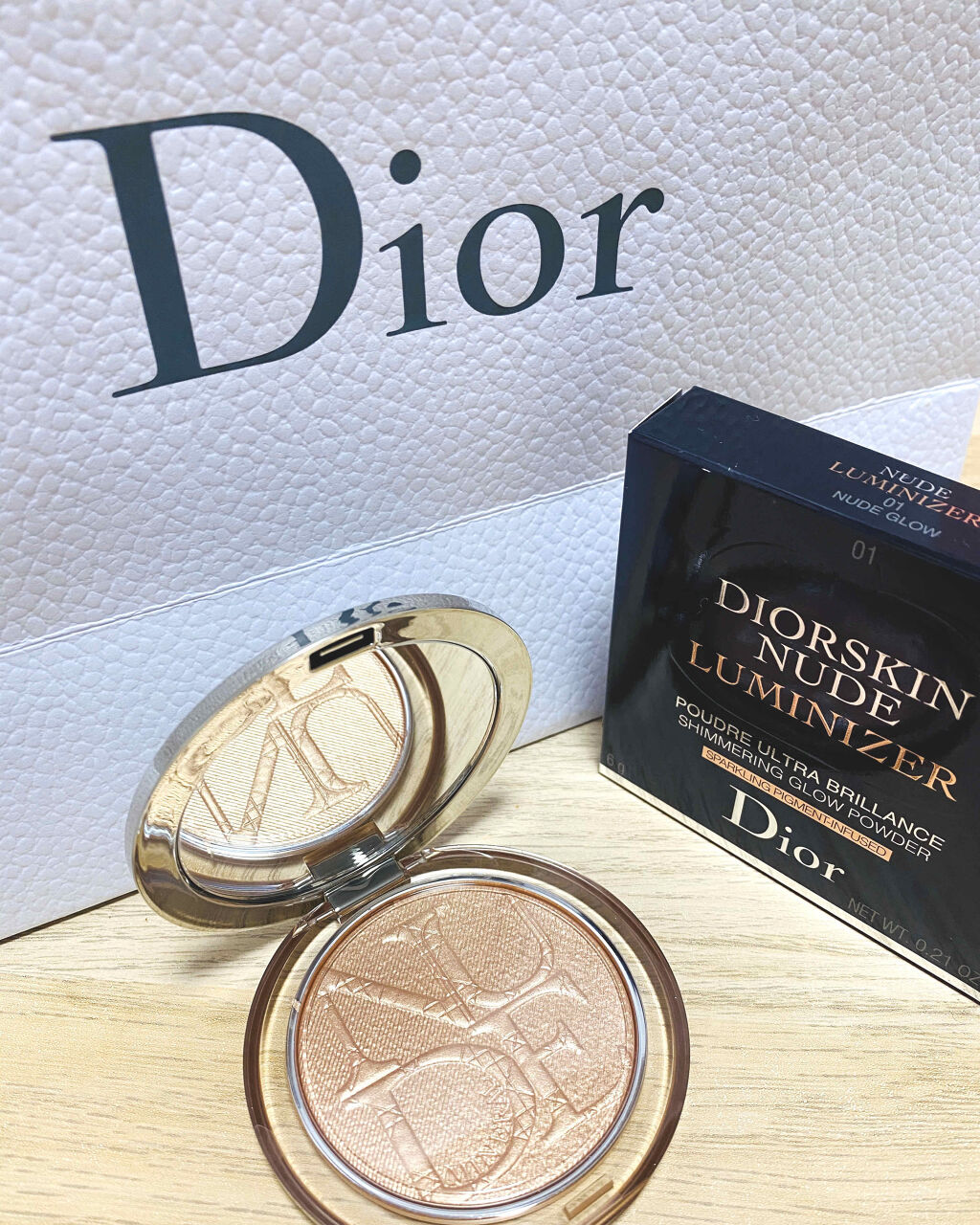 ディオールスキン ミネラル ヌード ルミナイザー パウダー 01 ヌード グロウ/Dior/プレストパウダーを使ったクチコミ（1枚目）