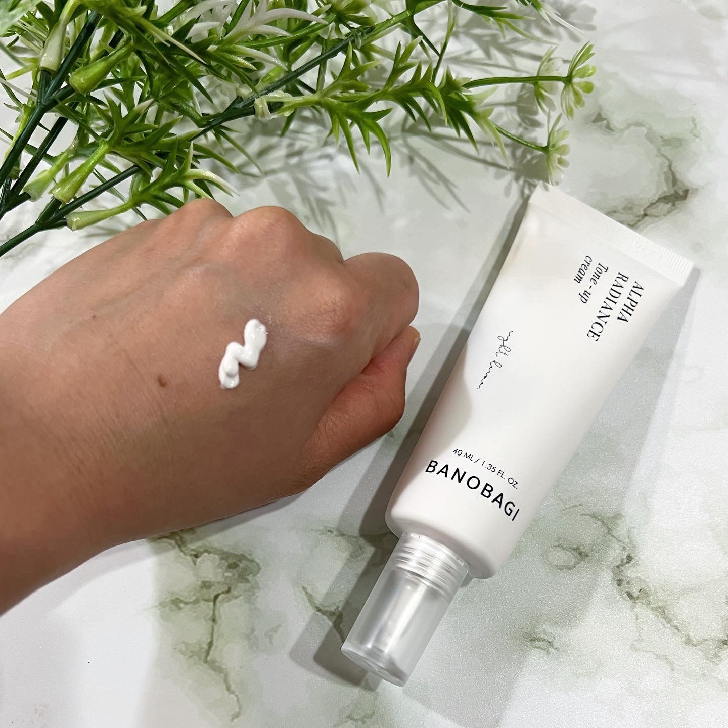 アルファ ラディアンス トーンアップクリーム/BANOBAGI/フェイスクリームを使ったクチコミ（3枚目）