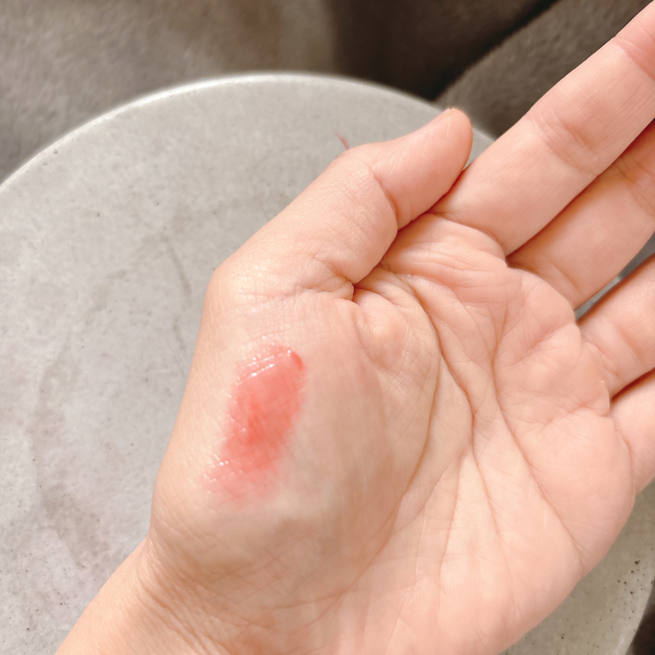 ゲットイットティントグレーズバーム/TONYMOLY/リップティントを使ったクチコミ（3枚目）