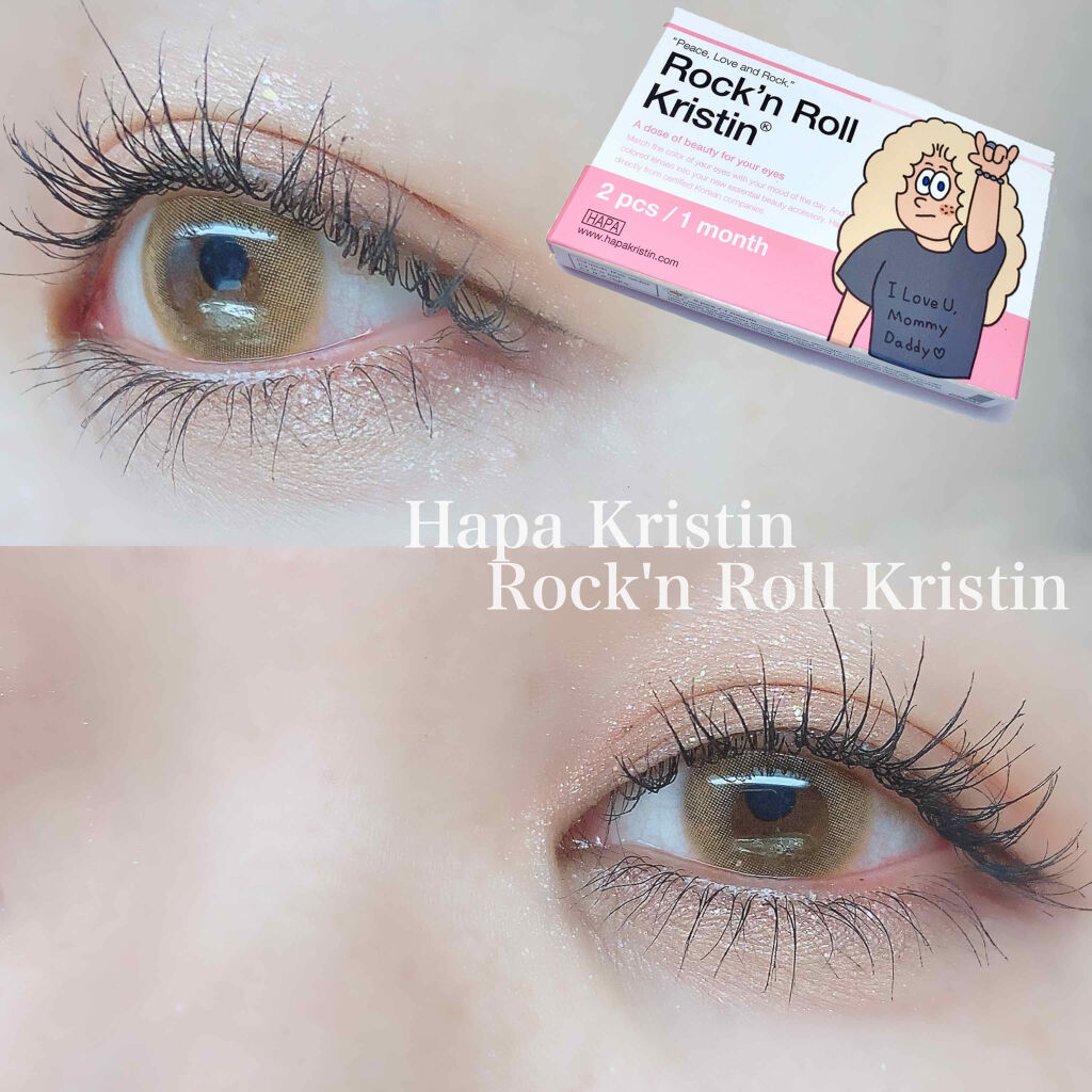 Rock'n Roll Kristin/Hapa kristin/カラーコンタクトレンズを使ったクチコミ（1枚目）