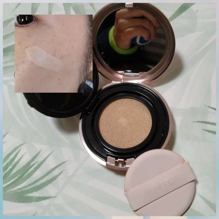 ウォンジョンヨ フィッティングクッション ラスティング 02 ペールイエロー/Wonjungyo/クッションファンデーションを使ったクチコミ(2枚目)