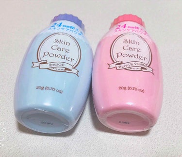 DAISO スキンケアパウダーのクチコミ「ダイソー スキンケアパウダーD
ベリー＆バニラ、シャボン✩.*˚

気になっていたダイソーの
.....」（1枚目）