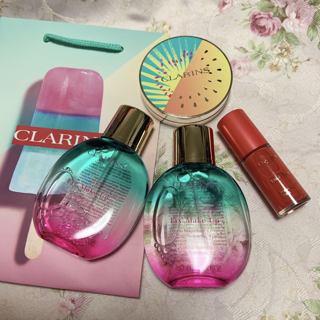 フィックス メイクアップ/CLARINS/ミスト状化粧水を使ったクチコミ（1枚目）