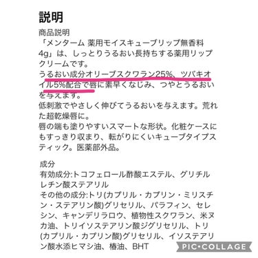 モイスキューブリップ 無香料/近江兄弟社/リップケア・リップクリームを使ったクチコミ（3枚目）