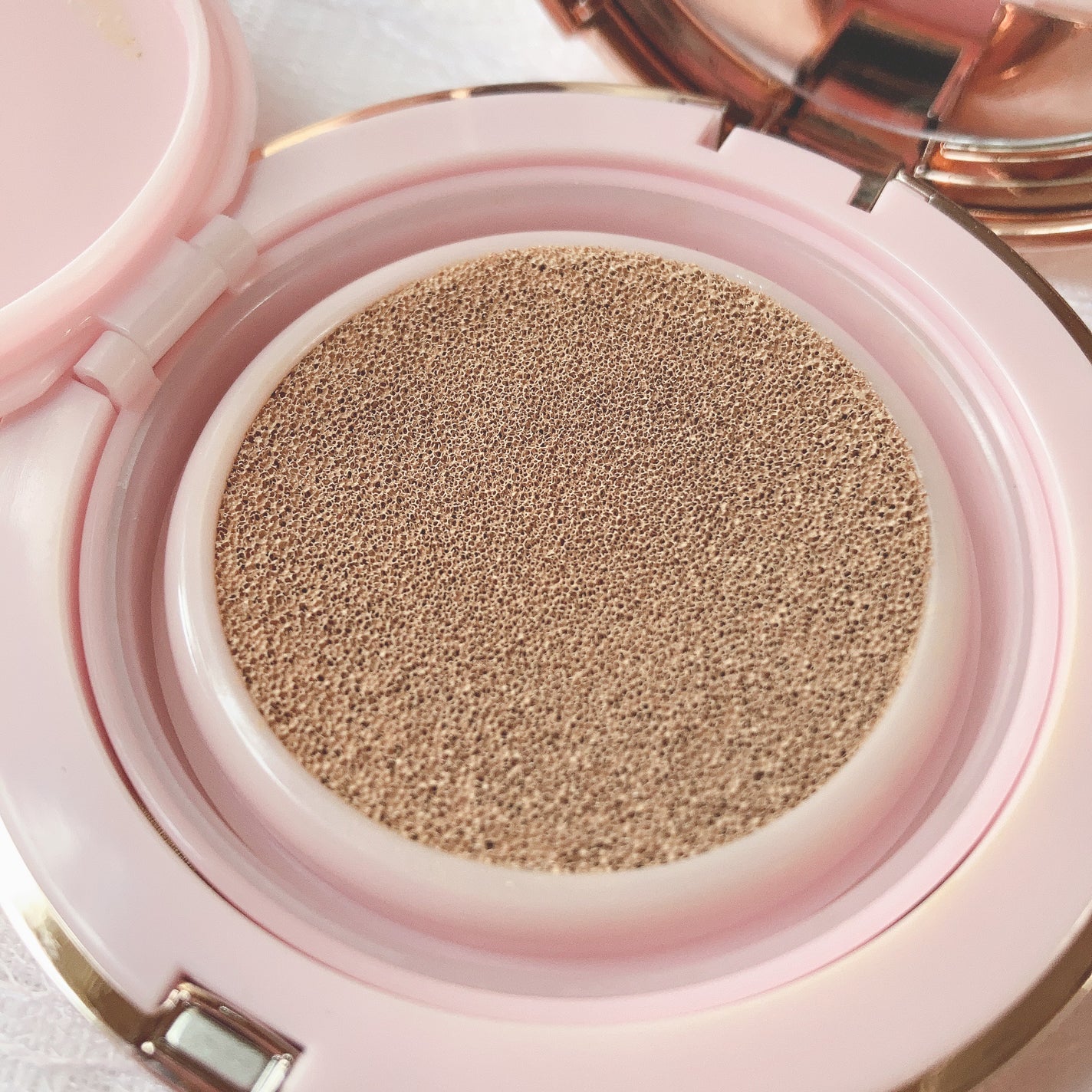 ピンクティーツリーカバークッション/APLIN/クッションファンデーションを使ったクチコミ(4枚目)