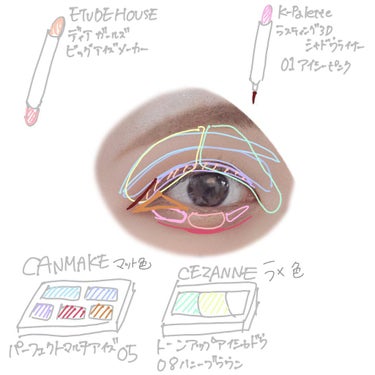 ラスティング3Dシャドウライナー/K-パレット/リキッドアイライナーを使ったクチコミ（2枚目）