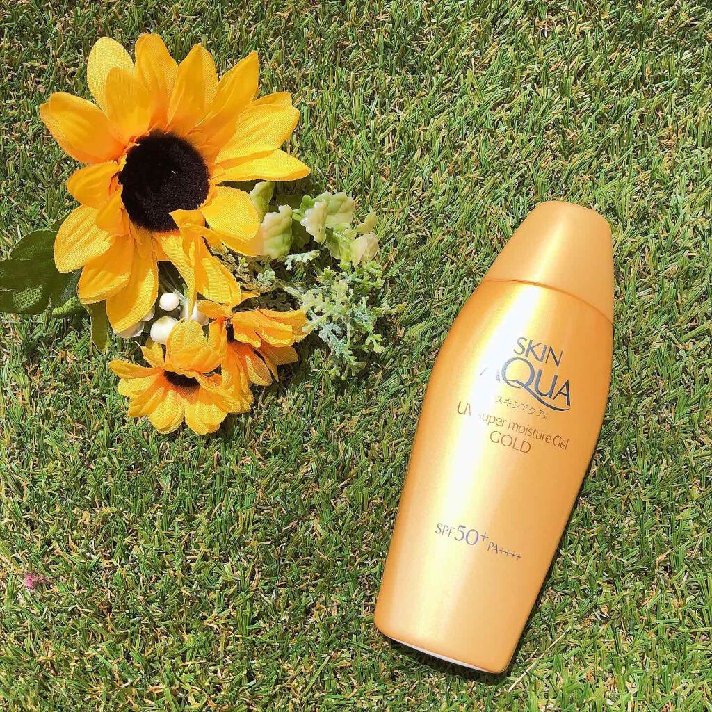 スーパーモイスチャージェルゴールド/スキンアクア/日焼け止めジェルを使ったクチコミ（1枚目）