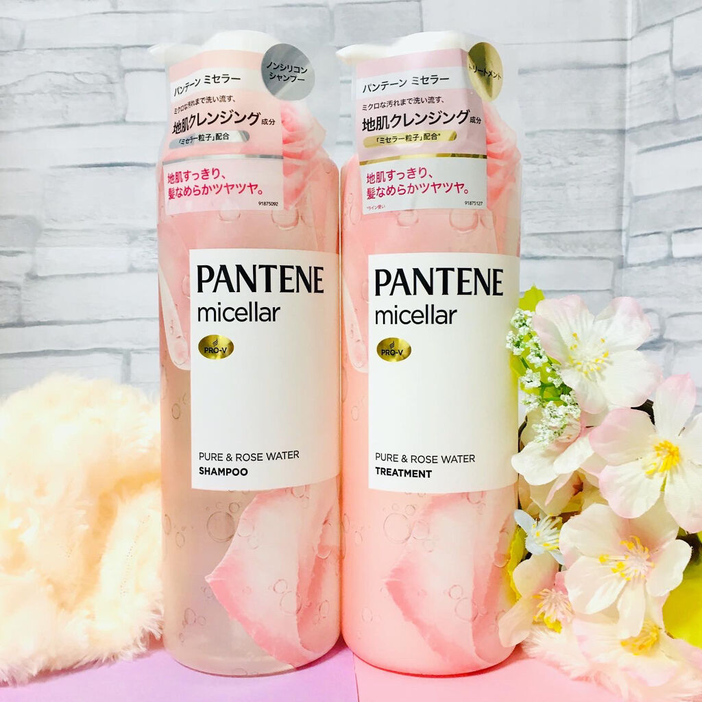PRO-V ミセラー ピュア＆ローズウォーター ノンシリコンシャンプー/トリートメント/パンテーン/市販シャンプーを使ったクチコミ（2枚目）