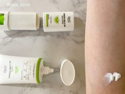 グリーンマイルドアップサンプラス/Dr.G/日焼け止めクリームを使ったクチコミ(4枚目)