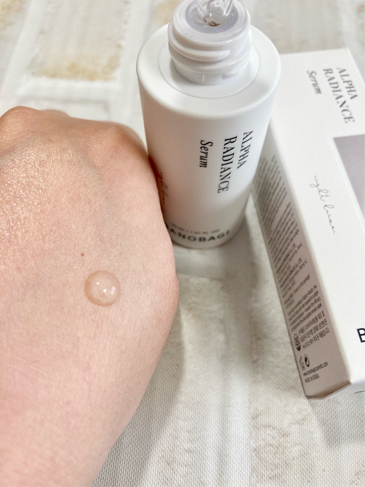 アルファラディアンスグローセラム/BANOBAGI/美容液を使ったクチコミ(3枚目)