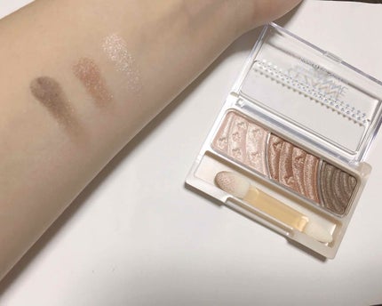 トーンアップアイシャドウ/CEZANNE/アイシャドウパレットを使ったクチコミ(2枚目)