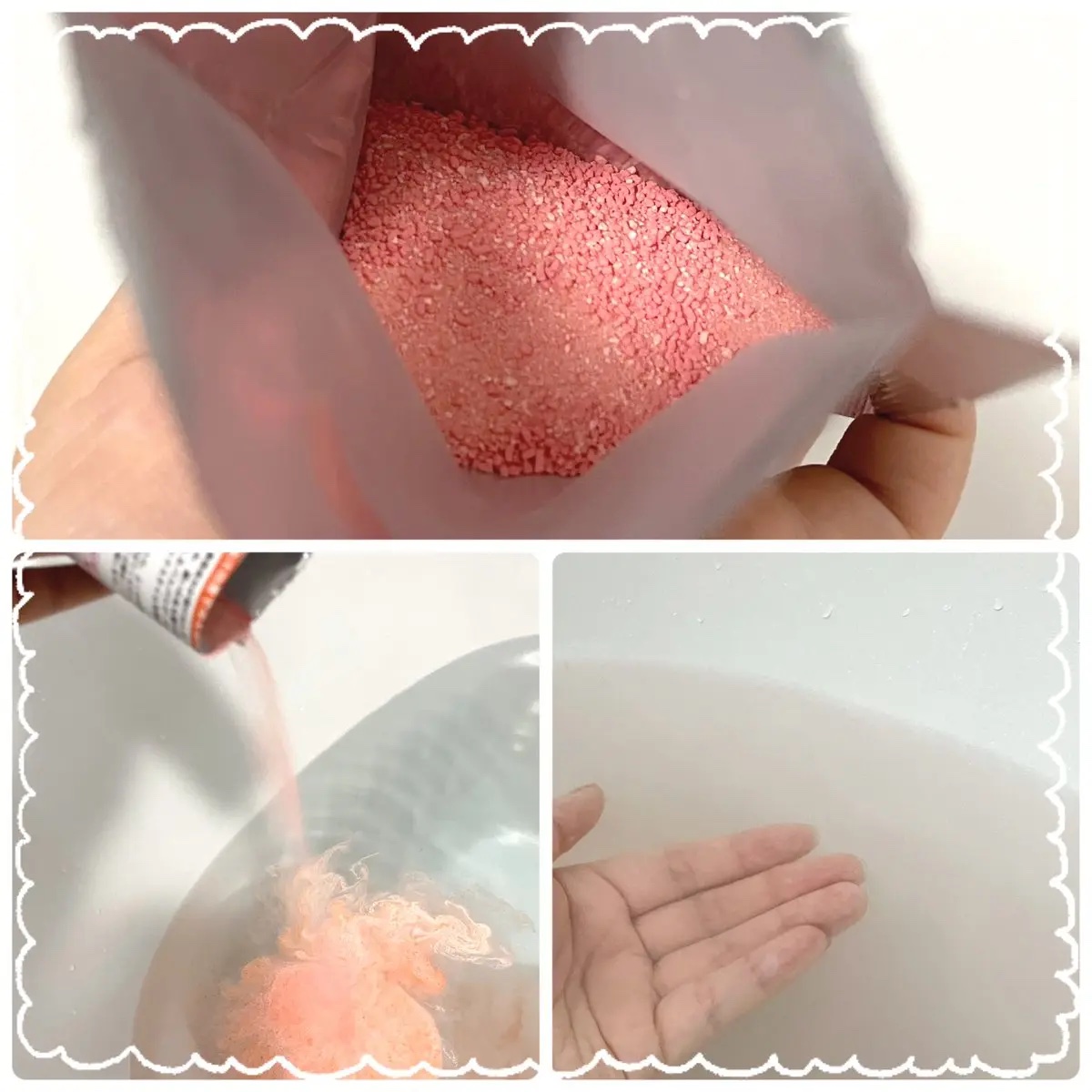 H.L.Bバスパウダー おやすみ前の新習慣 /H.L.B/炭酸系入浴剤を使ったクチコミ（3枚目）