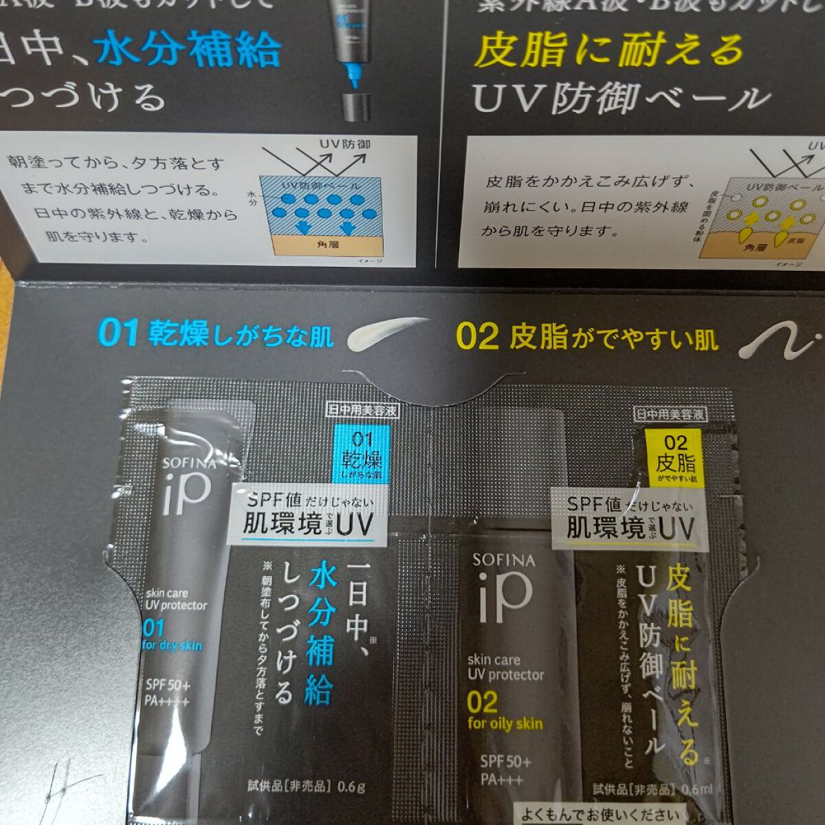 ソフィーナ iP スキンケアUV 02皮脂がでやすい肌環境/SOFINA iP/日焼け止めミルクを使ったクチコミ（1枚目）
