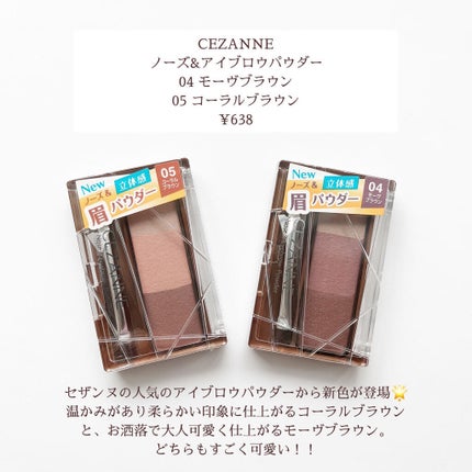 ノーズ&アイブロウパウダー/CEZANNE/パウダーアイブロウを使ったクチコミ(2枚目)