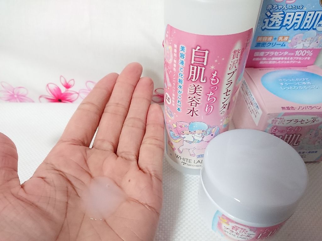 贅沢プラセンタのもっちり白肌美容水/ホワイトラベル/化粧水を使ったクチコミ(3枚目)