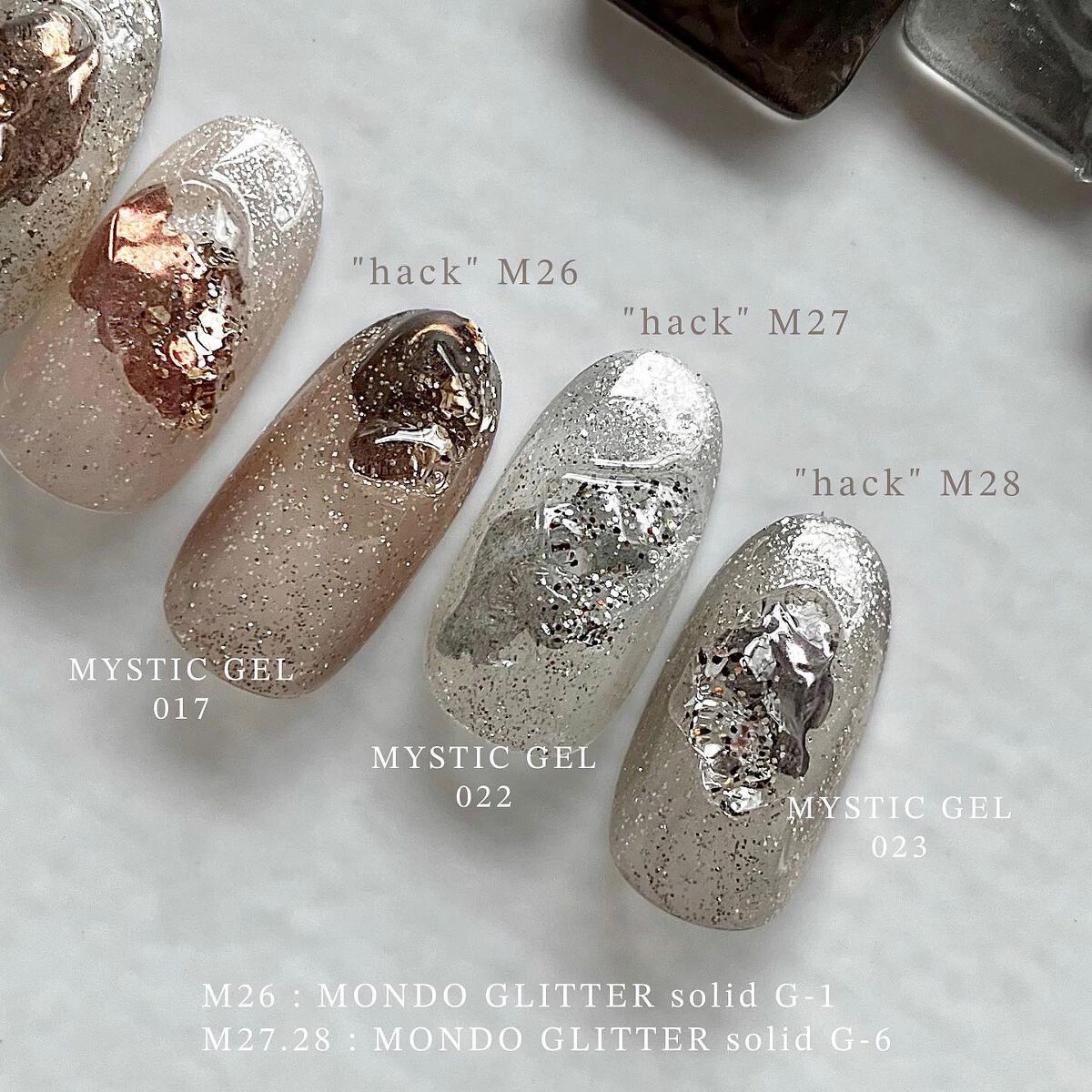 sato 🕊 self nail🫧🤍 on LIPS 「MYSTICPOWDER"hack"全色カラーチャートとミステ..」(5枚目)