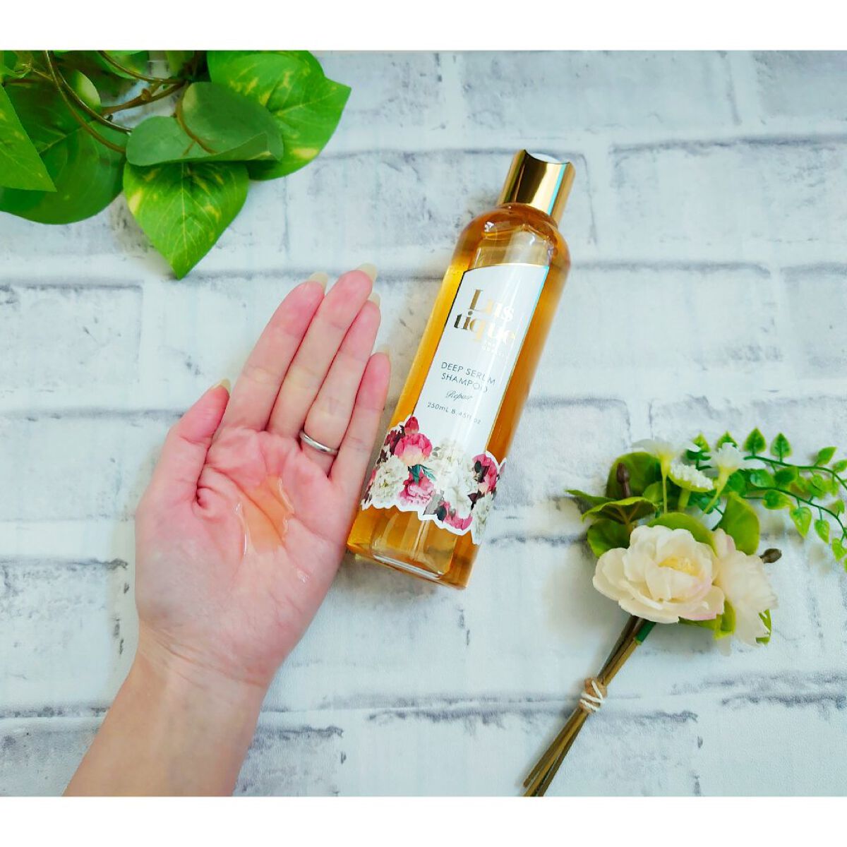 ディープセラムシャンプー リペア/クリームトリートメント モイスト/Lustique/サロンシャンプーを使ったクチコミ(3枚目)