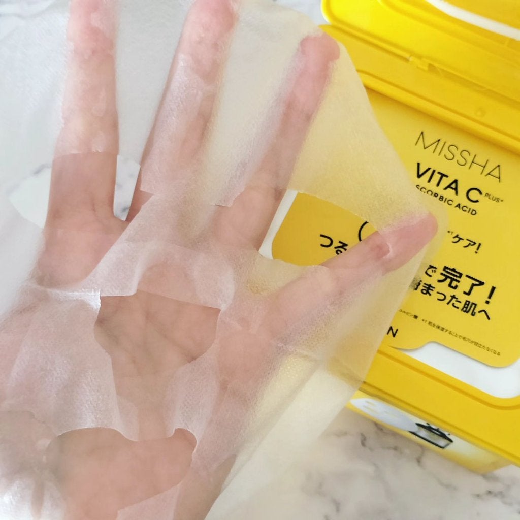 ミシャ ビタシープラス デイリーマスク【日本処方】/MISSHA/シートマスク・パックを使ったクチコミ(5枚目)