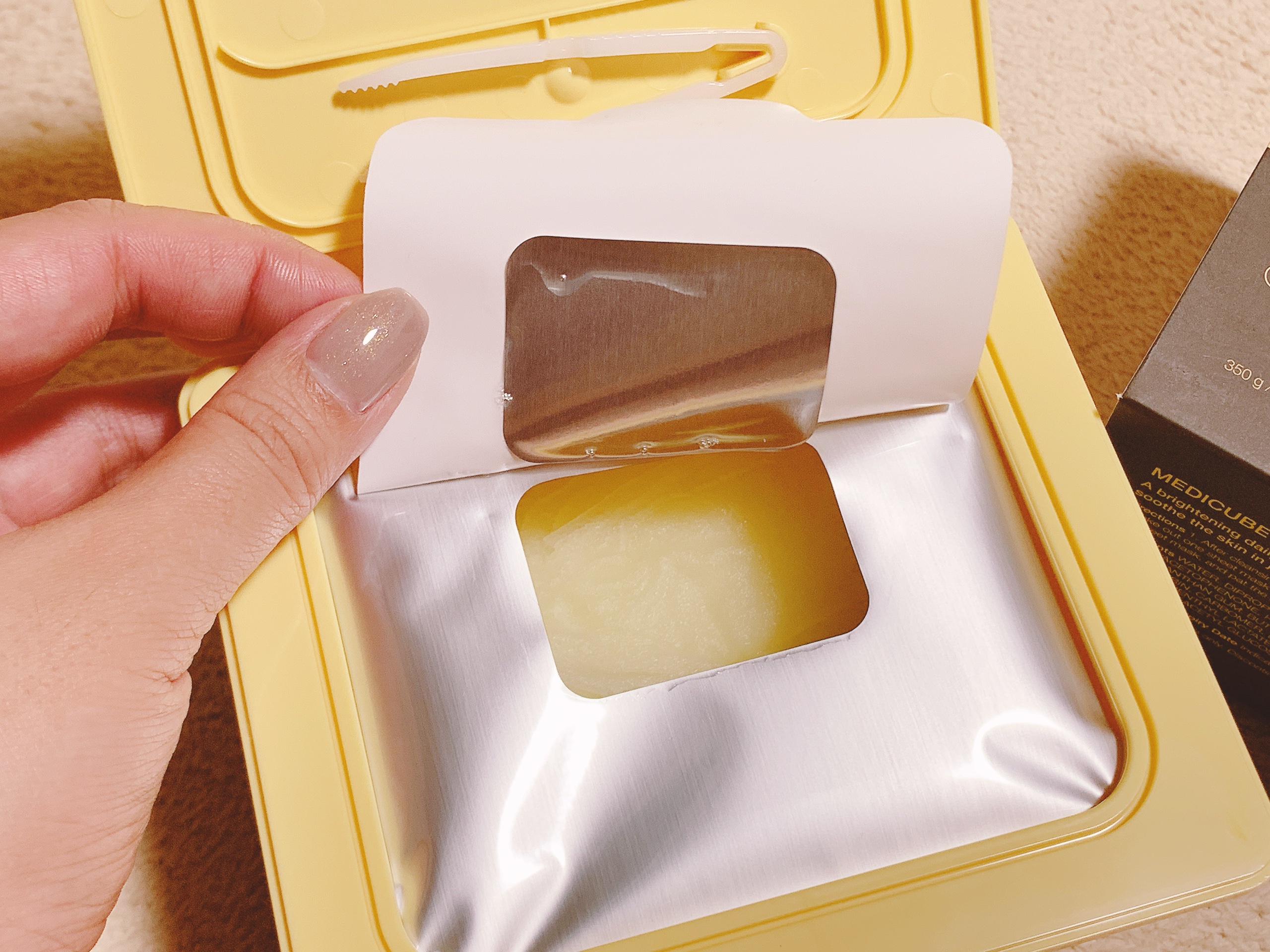 ディープ ビタC デイリー クイック マスク/MEDICUBE/シートマスク・パックを使ったクチコミ（3枚目）