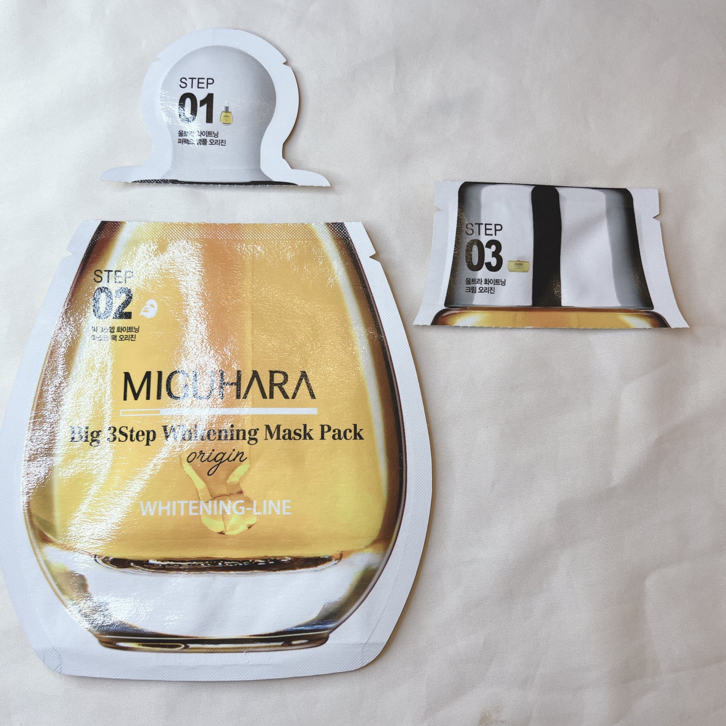 Big3 Step Whitening Mask Pack/MIGUHARA/シートマスク・パックを使ったクチコミ(6枚目)