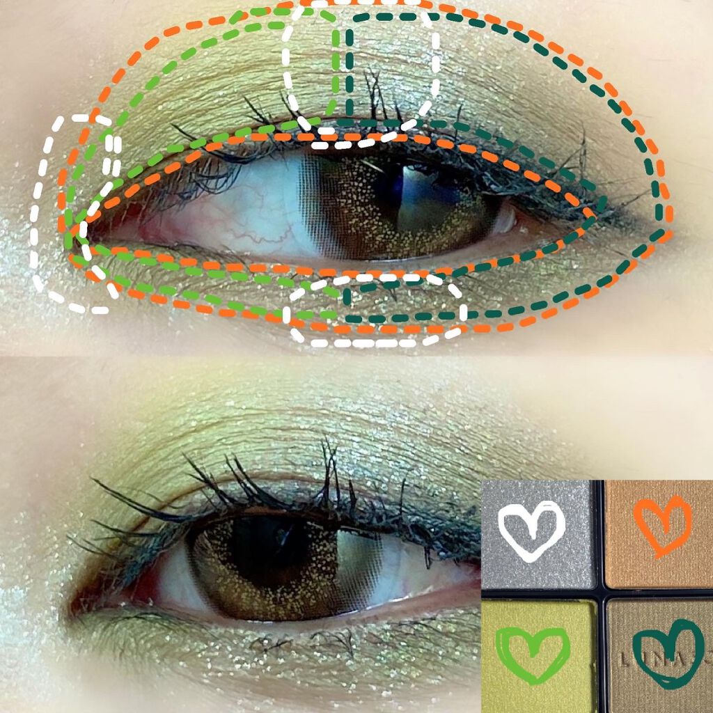 アイカラーレーション/LUNASOL/アイシャドウパレットを使ったクチコミ(6枚目)