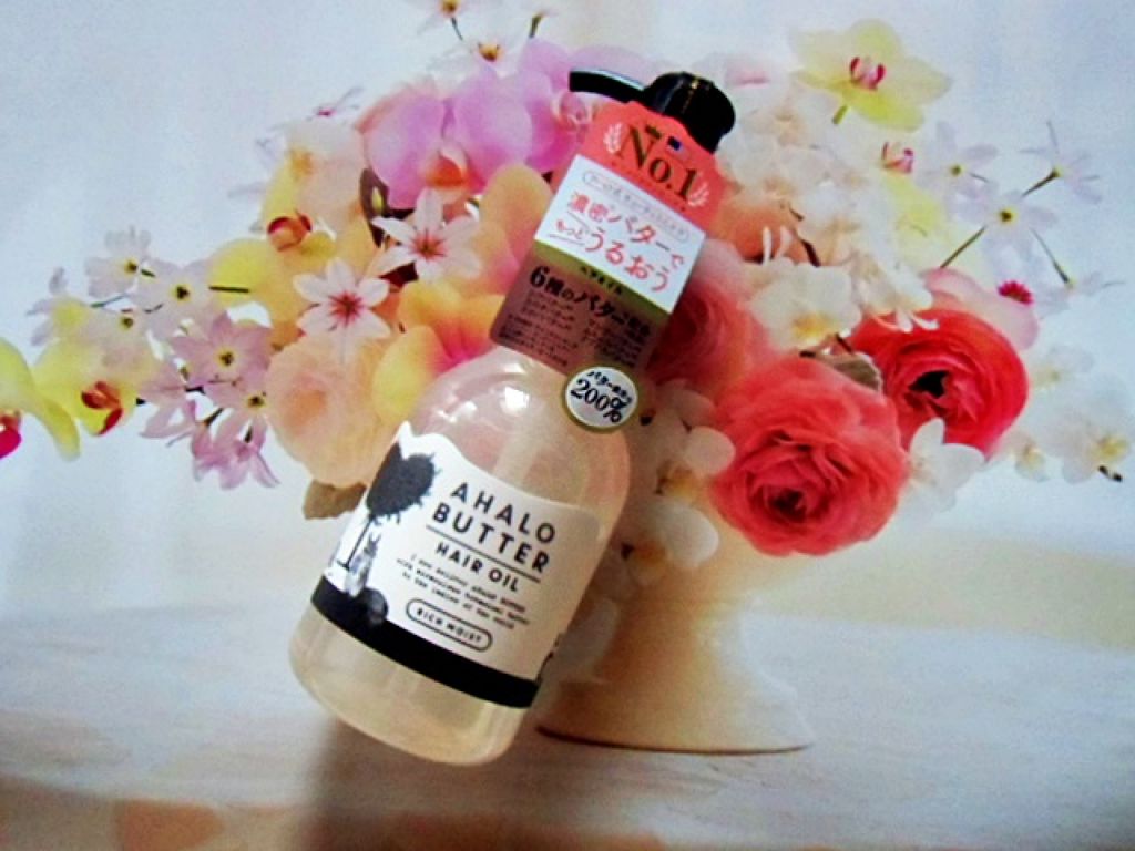 リッチモイスト バターとリッチオイルのツヤツヤヘアオイル/AHALO BUTTER/ヘアオイルを使ったクチコミ(4枚目)
