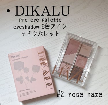 ────────────
⚘商品名
DIKALU pro eye palette eyeshadow 6色アイシャドウパレット #2 rose haze

⚘良い所
安い、ラメが可愛い!!

💔私はクリ