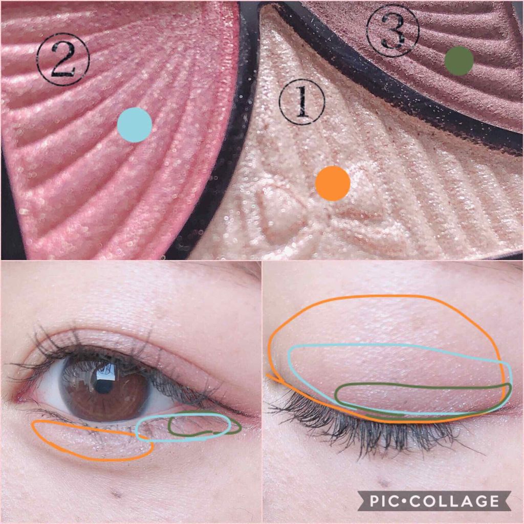 ジューシーピュアアイズ/キャンメイク/アイシャドウパレットを使ったクチコミ(2枚目)