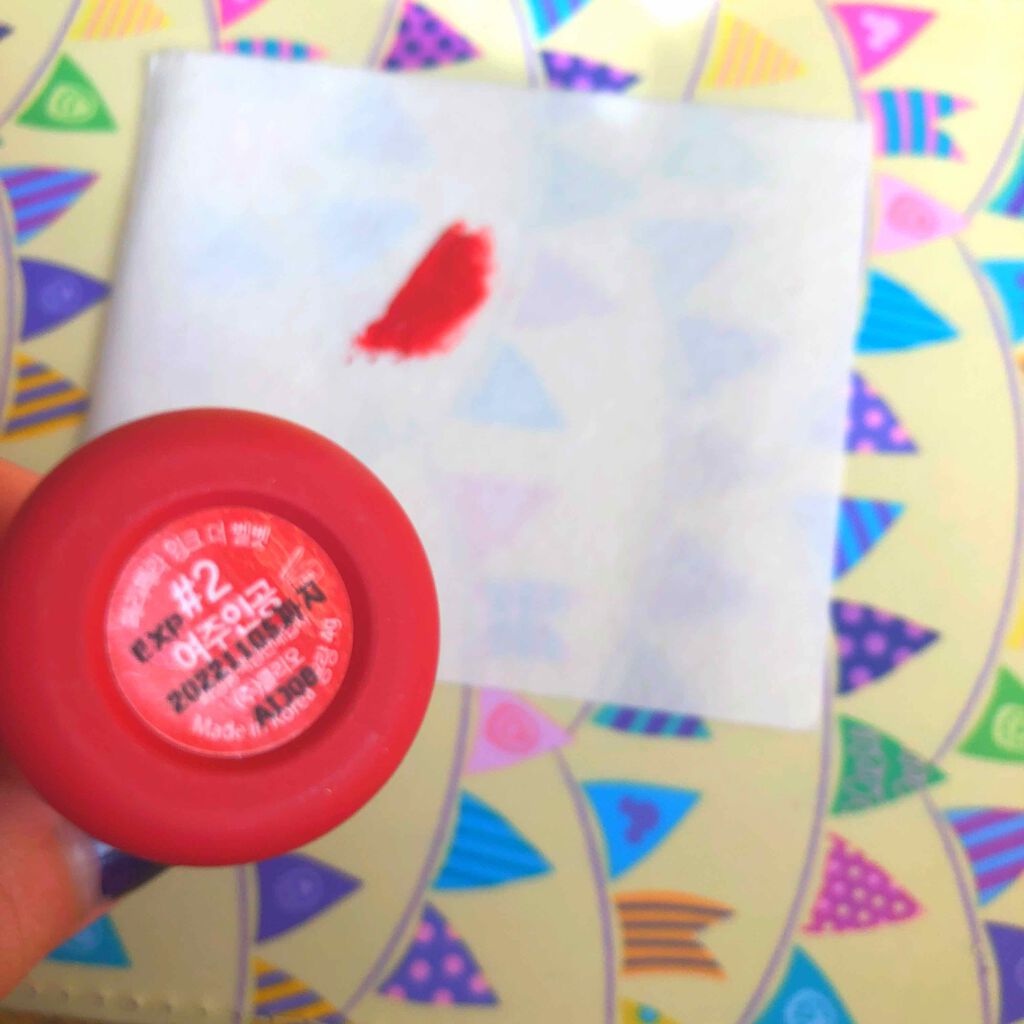 インク ベルベット/PERIPERA/口紅を使ったクチコミ(2枚目)