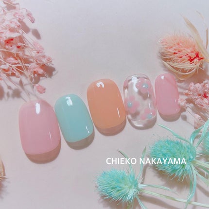 なかやまちえこ on LIPS 「Flower.365日ネイル150日め⠀⠀@pregel.jp..」(1枚目)
