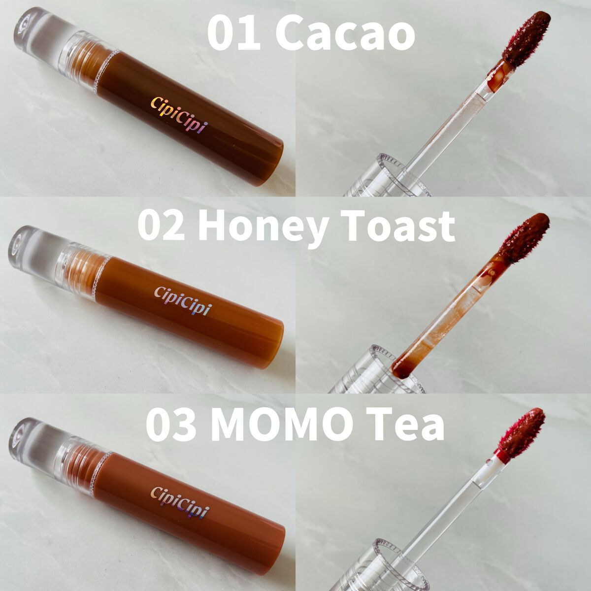 きらグロッシーティント 02 ハニートースト/CipiCipi/リップティントを使ったクチコミ（2枚目）