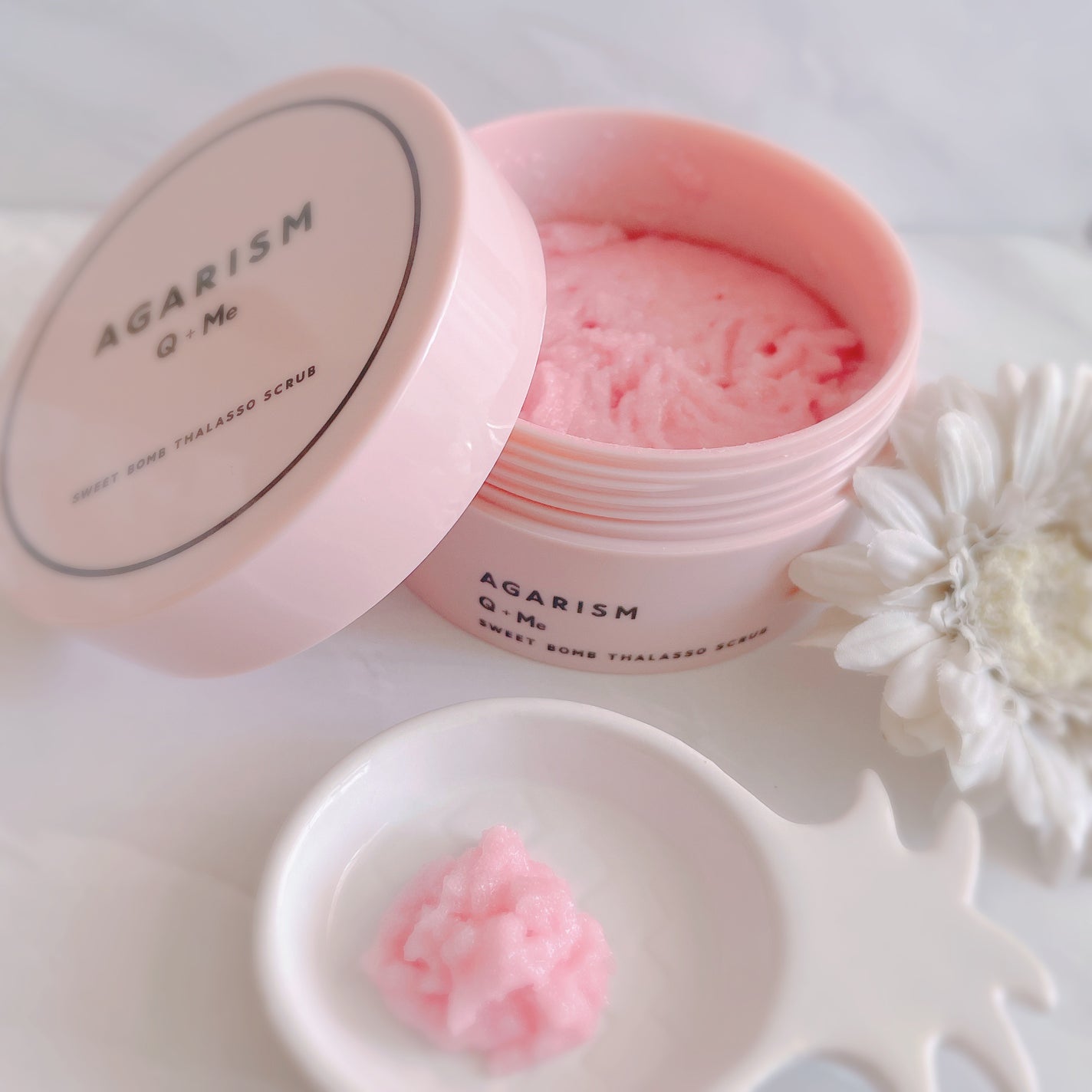 Q+Me スウィート ボム タラソ スクラブ/AGARISM/バスト・ヒップケアを使ったクチコミ(1枚目)