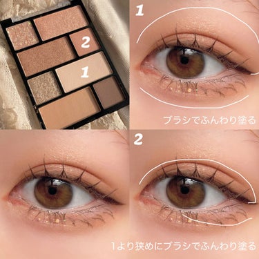 U R GLAM アイシャドウパレットのクチコミ「〘 透明感こいぬメイク 〙



裸眼×ブラウンでうるうるこいぬeye  ੯•`໒ ♡


U.....」（2枚目）