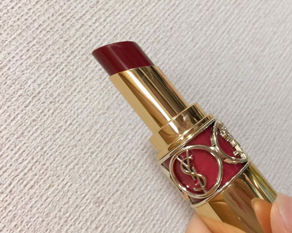 ルージュ ヴォリュプテ シャイン/YVES SAINT LAURENT BEAUTE/口紅を使ったクチコミ(2枚目)