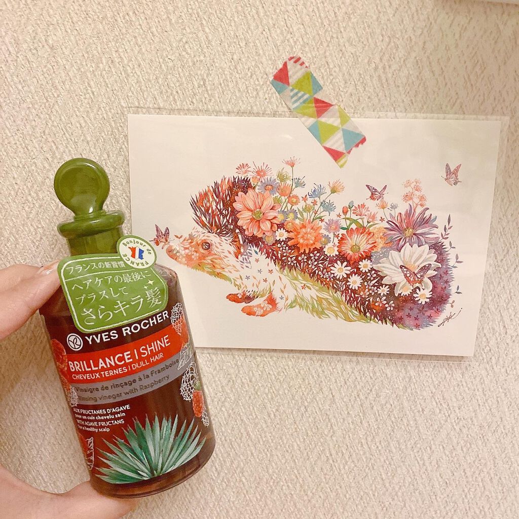 リンシングビネガー シルキーシャイン さらキララズベリー/イヴ・ロシェ/洗い流すヘアトリートメントを使ったクチコミ（1枚目）