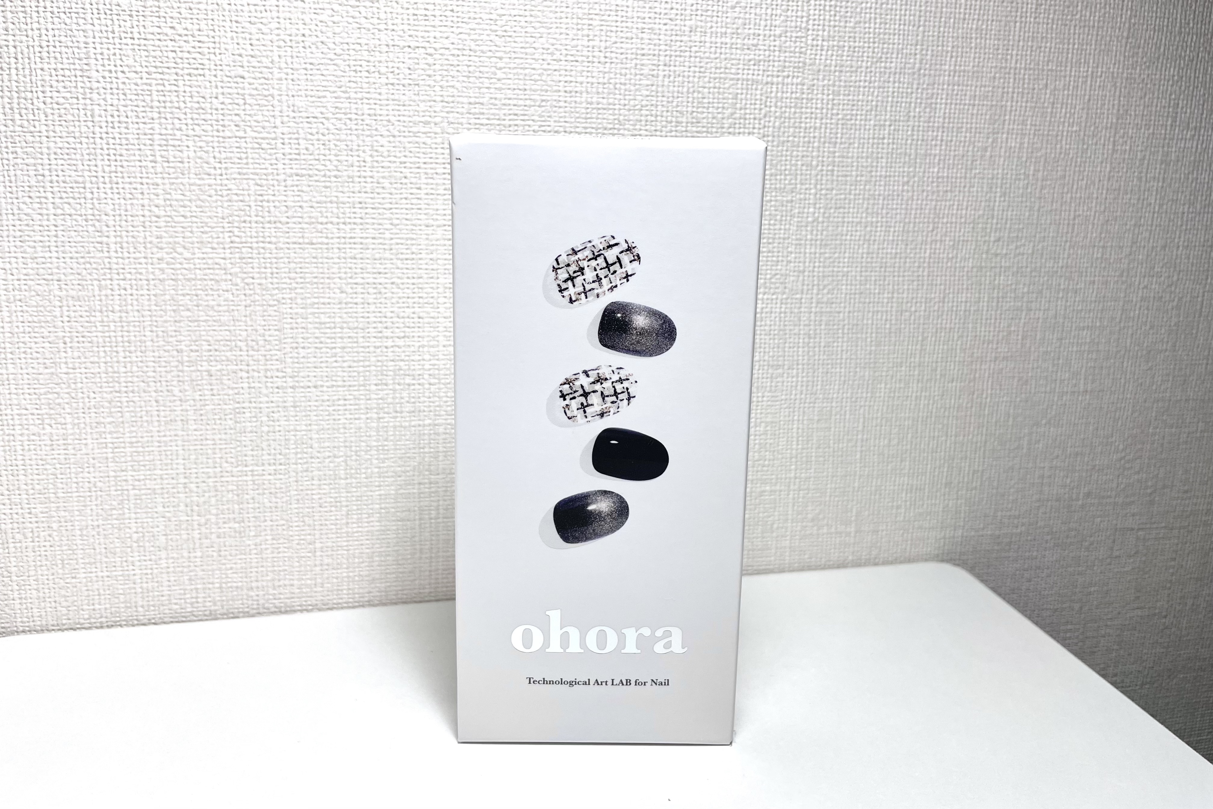 セミキュアジェルネイル（ハンド） ND-320 N Tweed Jacket (party Collection)/ohora/ネイルシールを使ったクチコミ（1枚目）