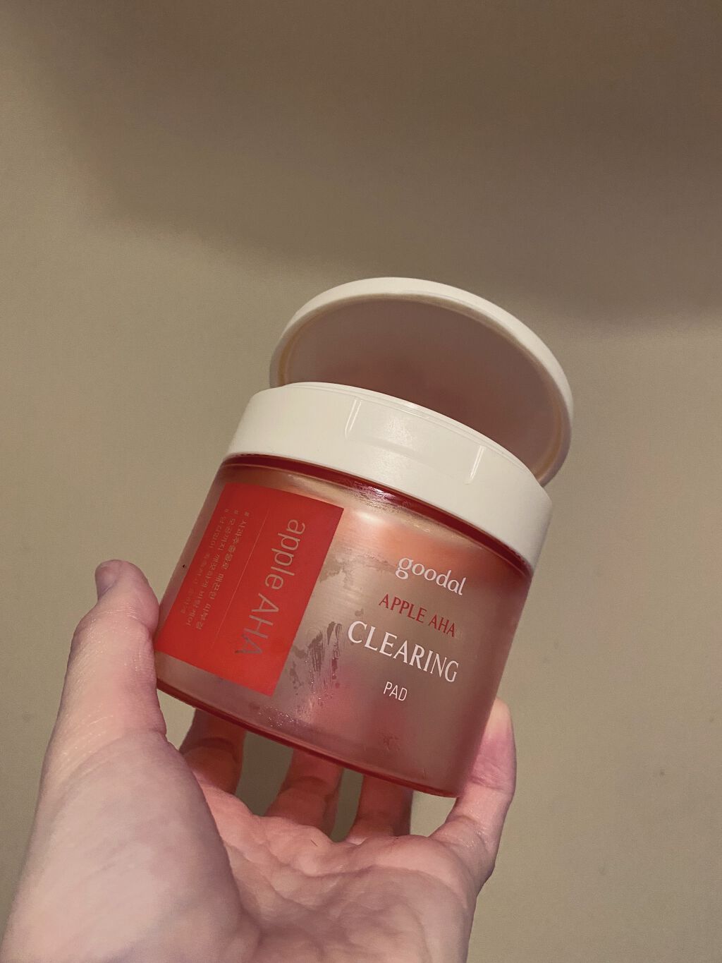 アップル AHA クリアリング パッド/goodal/トナーパッドを使ったクチコミ（1枚目）
