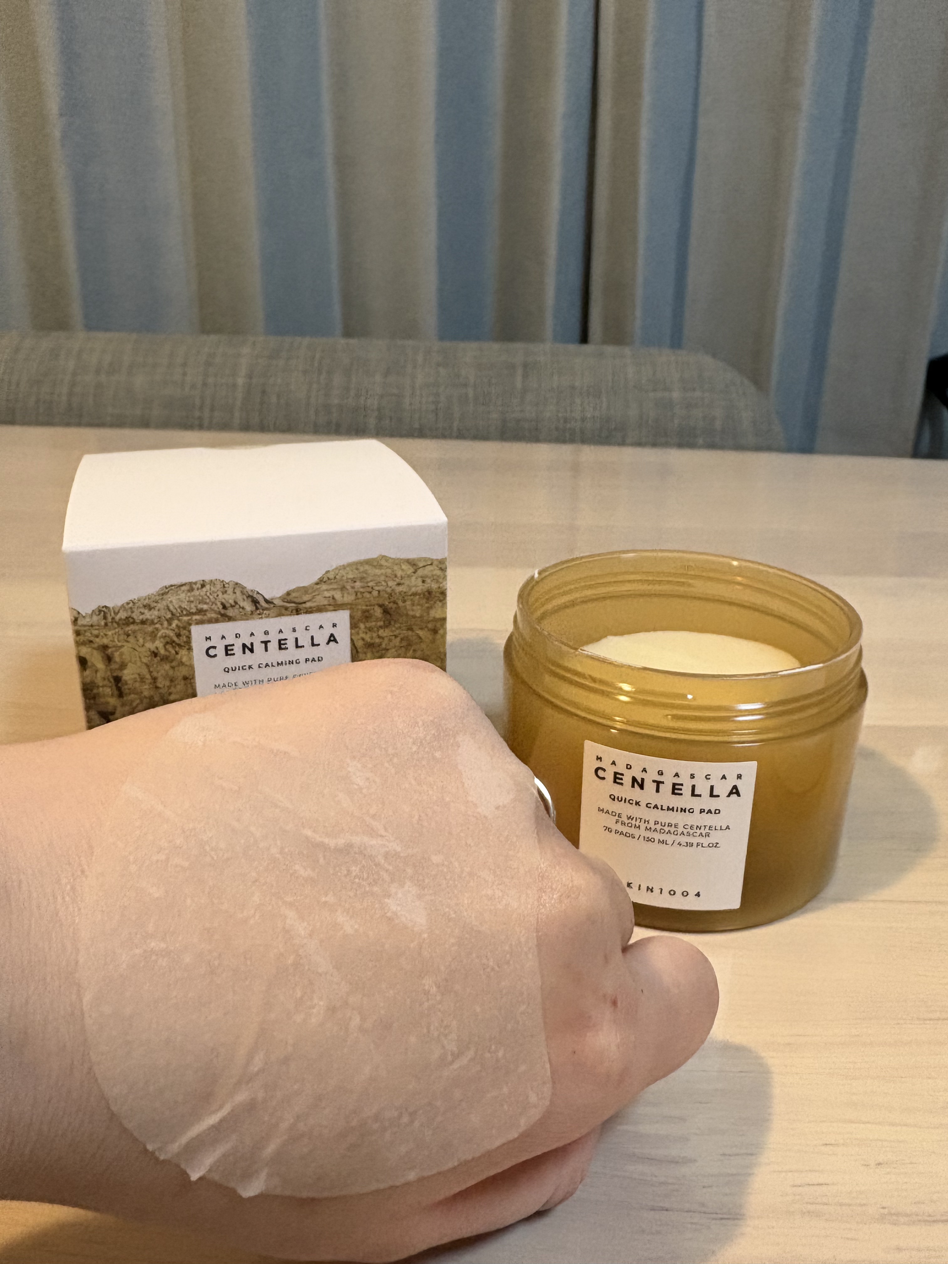 センテラ クイックカーミングパッド/SKIN1004/トナーパッドを使ったクチコミ（2枚目）