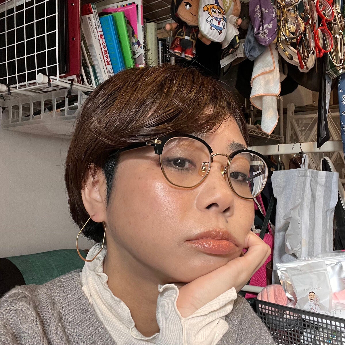 墨さん on LIPS 「BBIAのティントが使いたかったんやメイク。肌色っぽいベージュ..」(4枚目)