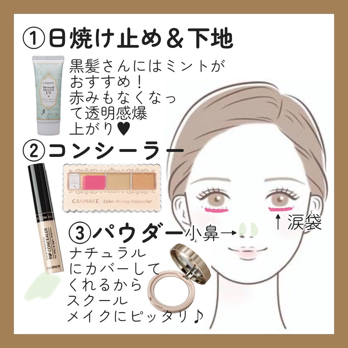 ミックスアイブロウ/キャンメイク/パウダーアイブロウを使ったクチコミ（2枚目）